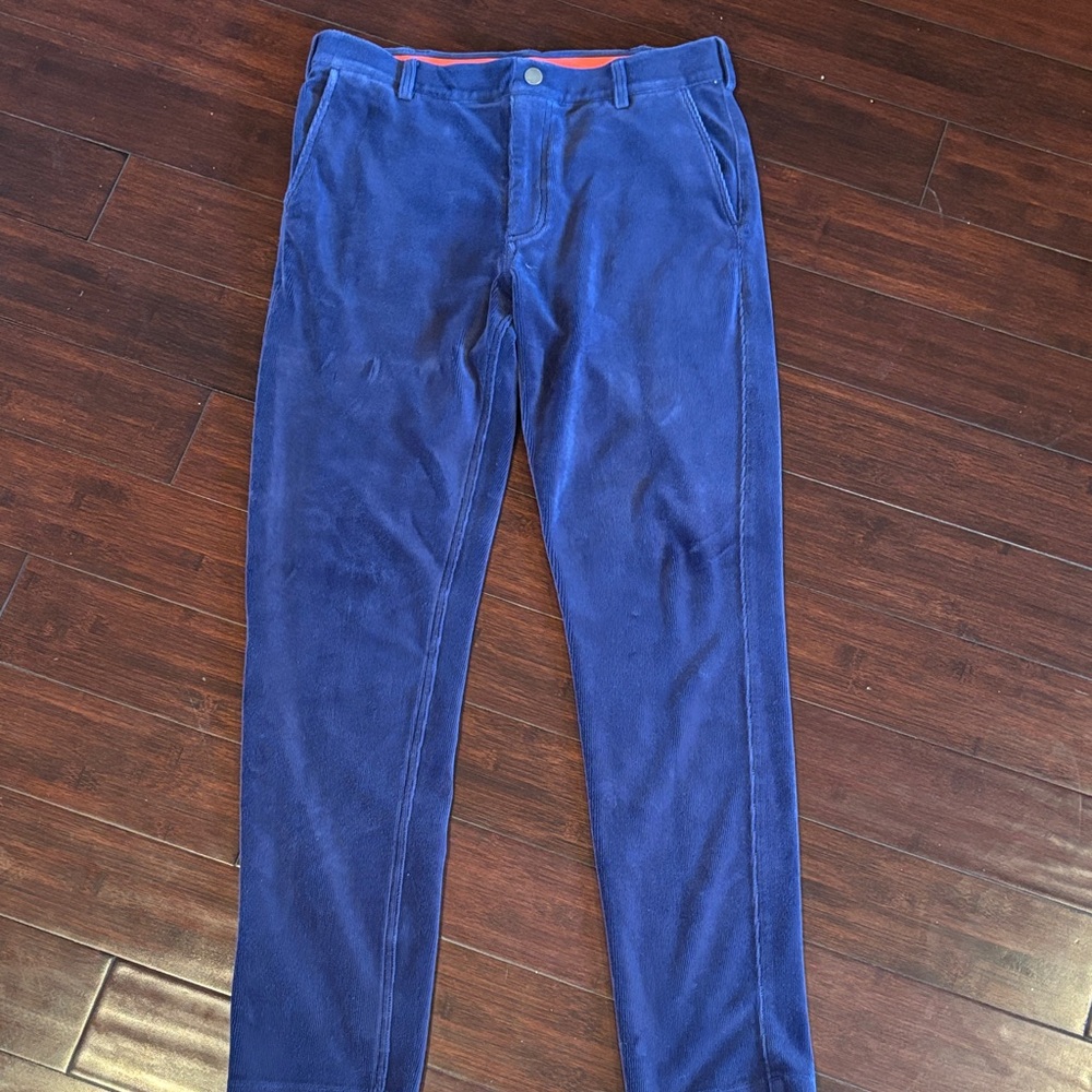 Men's Royal Blue Corduroy Pants
